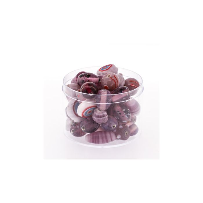 Glasperle Handmade rosa 1 Dose = 100gr 1 Dosen