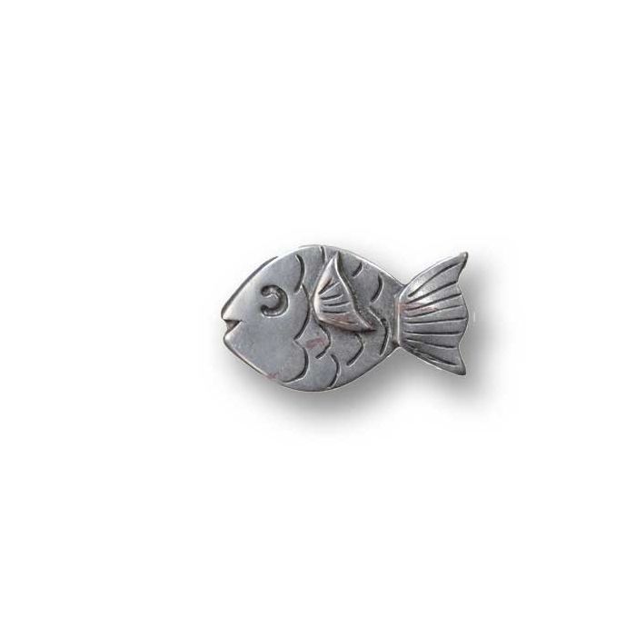 Metallanhänger Fisch altplatinfb. 31x19 mm Lochgröße 2 mm 10St 4543-49751 4016490499893  