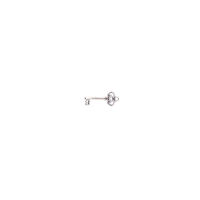 Metallanhänger Schlüssel altplatinfb. 30x13 mm, Bild 1 von 2