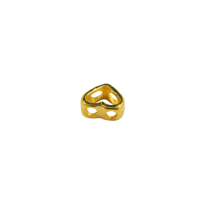 Metallzwischenteil Herz goldfb. 10x10 mm Lochgröße 2 mm 3 St 4576-28937 4016490866152  