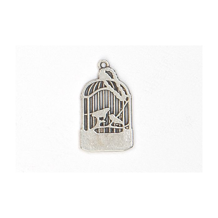 Metallanhänger Käfig altplatinfb. 26x15 mm 20St 4577-22751 4016490611998  