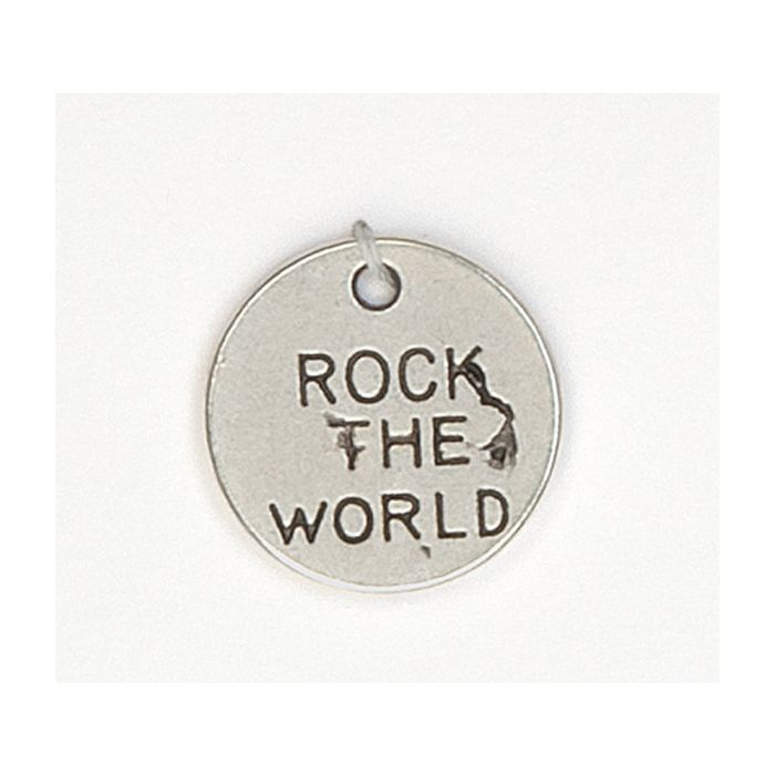 Metallanhänger Rock altplatinfb. 21 mm Lochgröße 2 mm 20St 4577-39751 4016490612162  