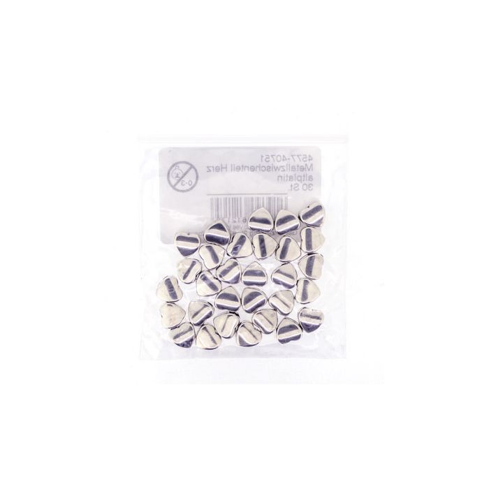 Metallzwischenteil Herz altplatinfb. 8 mm, Bild 3 von 4