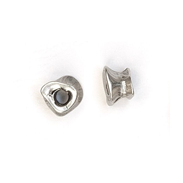 Metallperle oval altplatinfb. 9x6 mm Lochgröße 3 mm