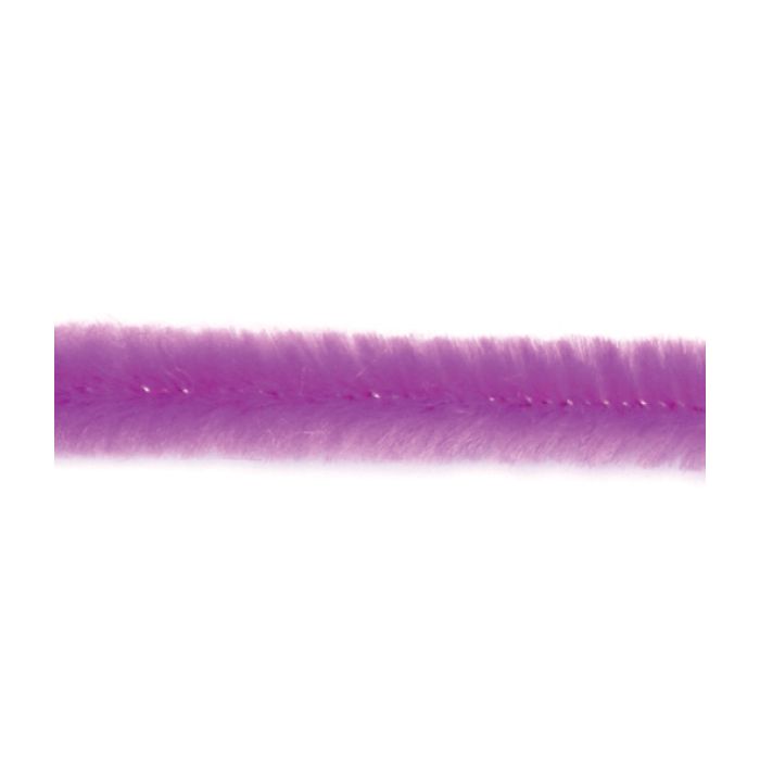 Chenille Draht extra flauschig lila 9x500 mm 10 Stück