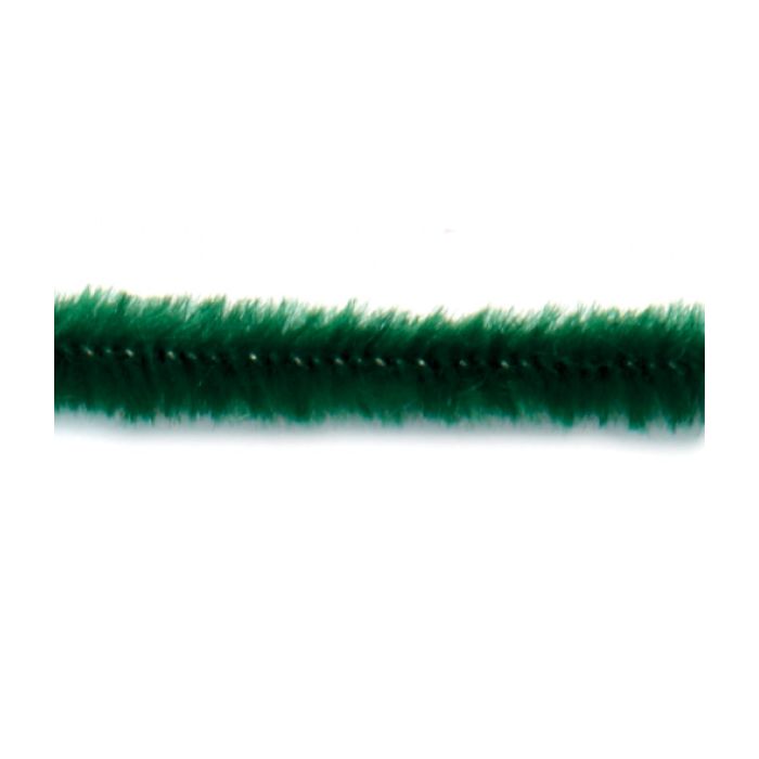 Chenille Draht extra flauschig grün 9x500 mm 10 St