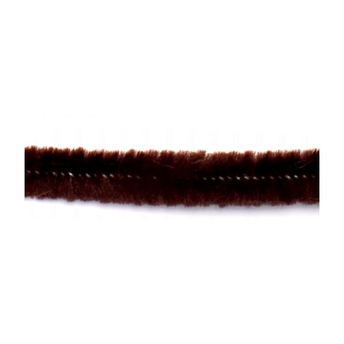 Chenille Draht extra flauschig braun 9x500 mm 10 Stück