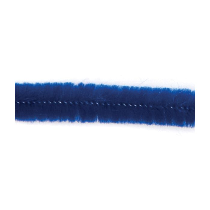 Chenille Draht extra flauschig dunkelblau 9x500 mm 10 St