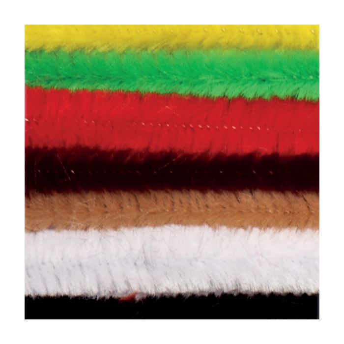 Chenille Draht extra flauschig Mix 9x500 mm 10 St