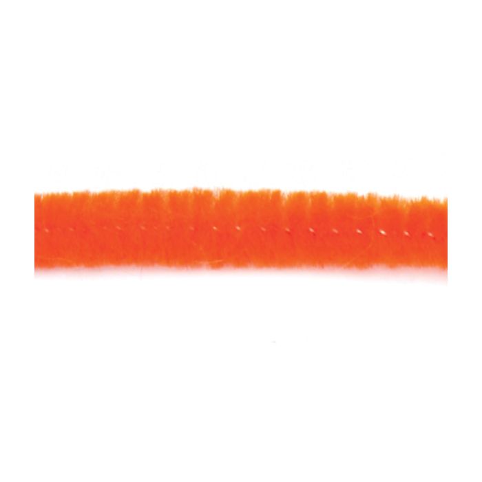 Chenille Draht extra flauschig leucht-orange 9x500 mm 10 Stück