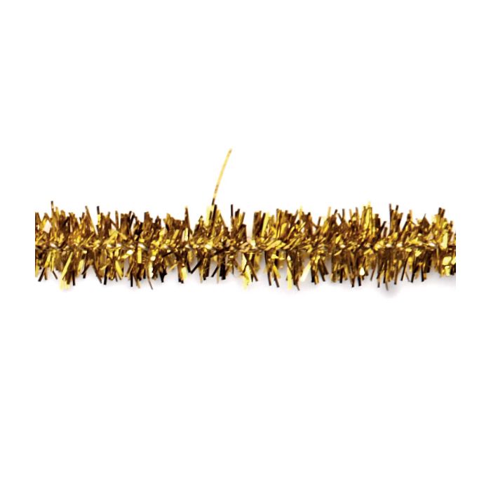 Chenille Draht extra flauschig goldfarben 9x500 mm 10 Stück