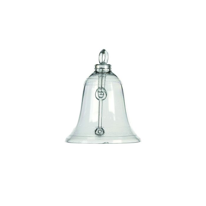 Acryl Glocke mit Klöppel transparent 70 mm