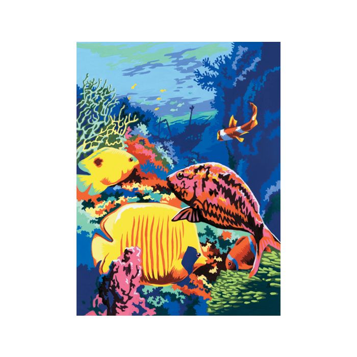Malen nach Zahlen Junior Leben im Ozean 22,2x29,8 cm 1 Pack, = 3 Bilder Pracht Creatives Hobby