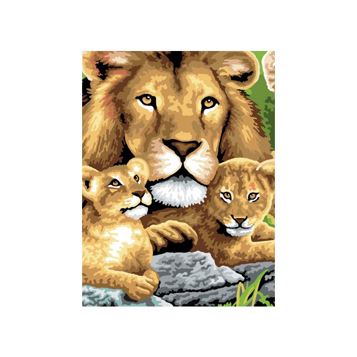 Malen nach Zahlen Junior Dschungelkatzen 22,2x29,8 cm 1 Pack. = 3 Bilder 4669-22041 4016490820291  