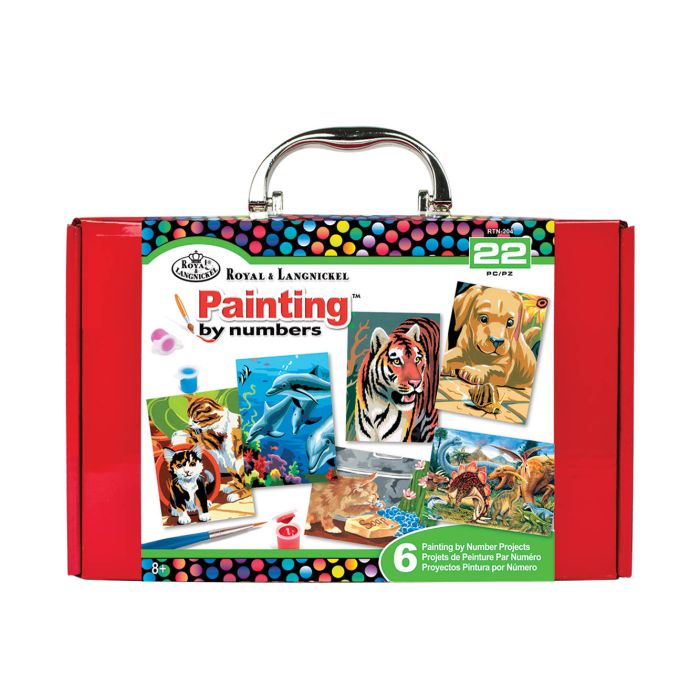 Malen nach Zahlen Tiere 12,7x17,8 cm 1 Pack. = 6 Bilder 4670-12511 4016490741435  