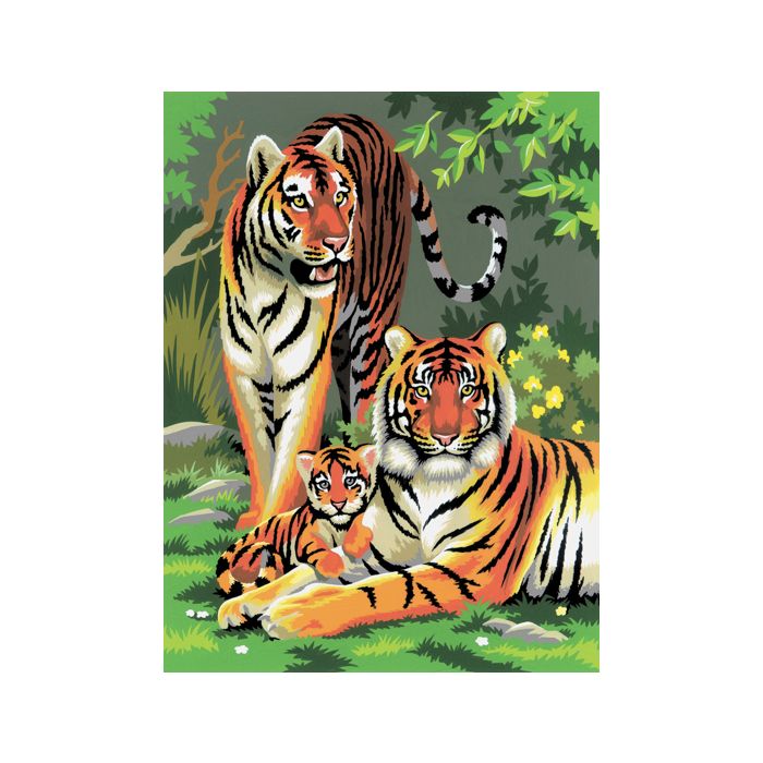 Malen nach Zahlen Junior Tiger 33x24 cm Pracht Creatives Hobby