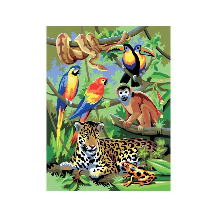 Malen nach Zahlen Junior Jungle 33x24 cm