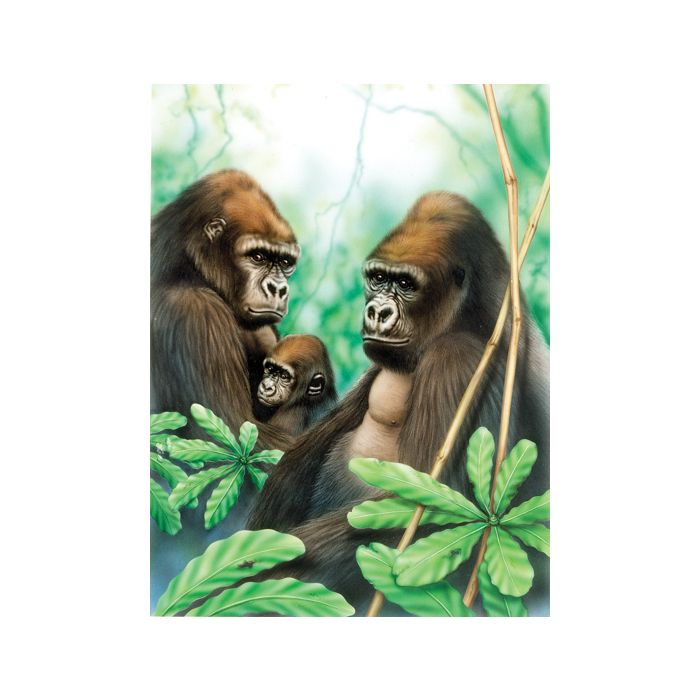 Malen nach Zahlen Junior Gorillas 33x24 cm, Bild 1 von 2