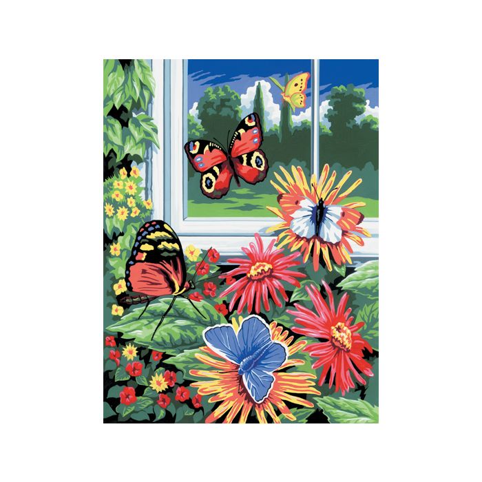 Malen nach Zahlen Junior Schmetterlinge 33x24 cm