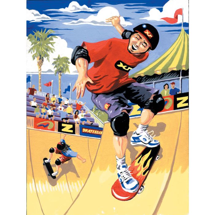 Malen nach Zahlen Junior Skateboarder 33x24 cm