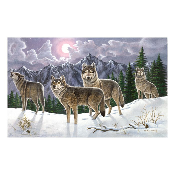 Malen nach Zahlen Junior Wolfsrudel 40x32,5 cm
