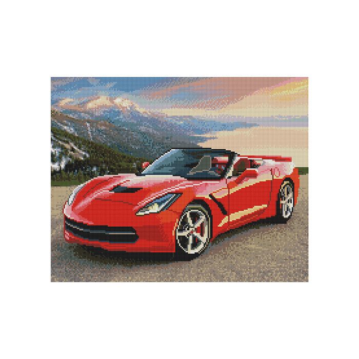 Diamond Mosaic roter Sportwagen 40x50 cm 4673-40021 4016490892359  