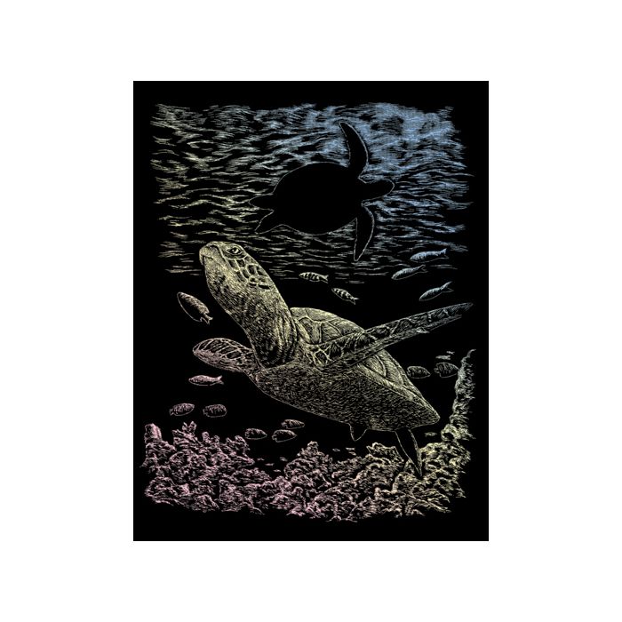 Kratzbilder Meerestiere Hologramm 20,3x25,4 cm 1 Pack. = 6 Bilder 4675-20031 4016490820147  