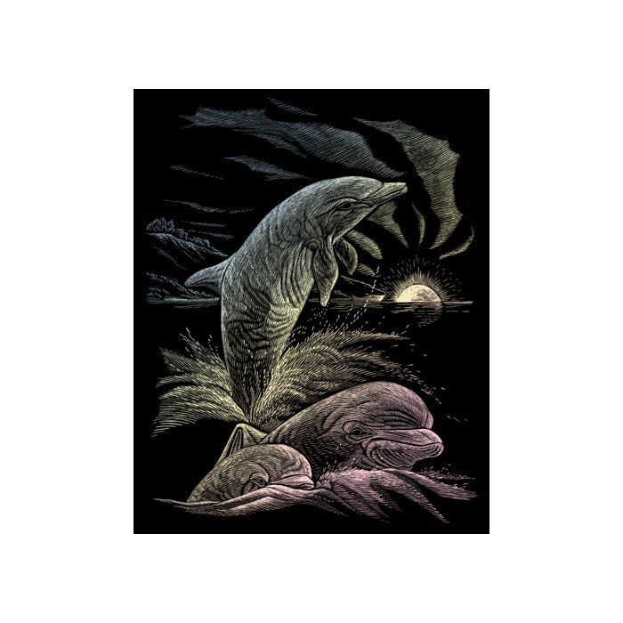 Kratzbilder Meerestiere Hologramm 20,3x25,4 cm 1 Pack. = 6 Bilder 4675-20031 4016490820147  