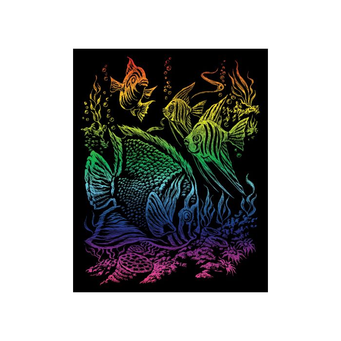 Kratzbilder Tropentiere rainbow 20,3x25,4 cm 1 Pack. = 6 Bilder 4675-20041 4016490820154  