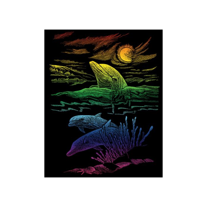 Kratzbilder Tropentiere rainbow 20,3x25,4 cm 1 Pack. = 6 Bilder 4675-20041 4016490820154  
