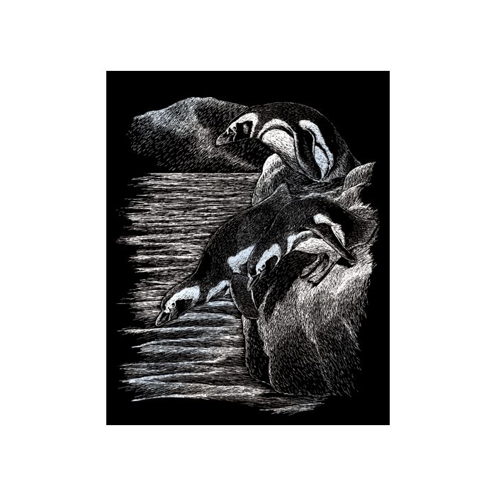 Kratzbilder Polartiere silberfarbig 22,2x29,2 cm 1 Pack. = 3 Bilder 4675-22071 4016490820178  