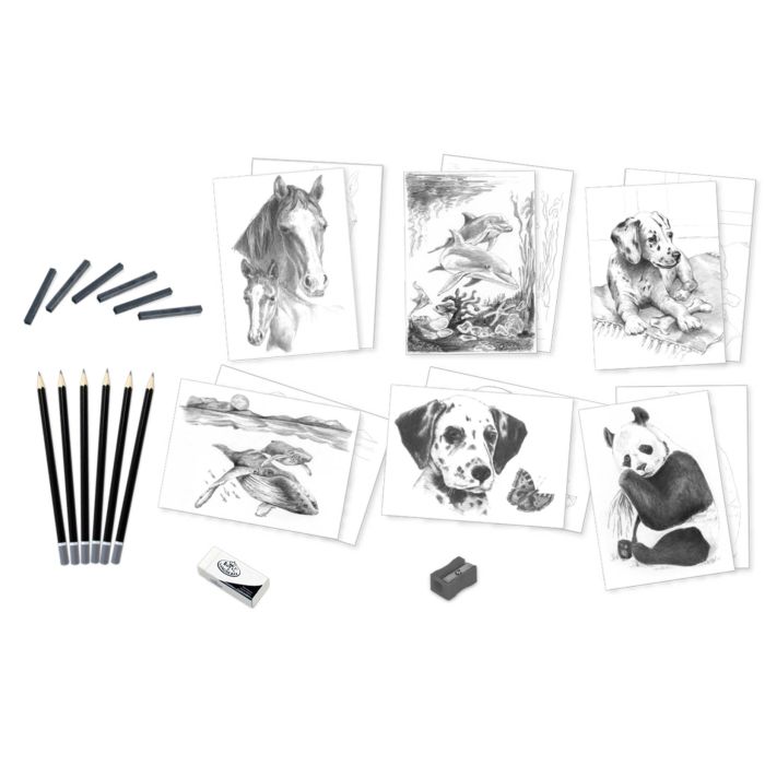 Skizzieren leicht gemacht Tiere 12,7x17,8 cm 1 Pack. = 6 Bilder 4676-12511 4016490741411  