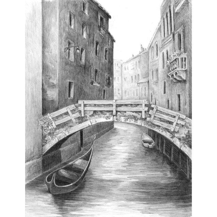 Skizzieren leicht gemacht Brücke 28,5x22 cm