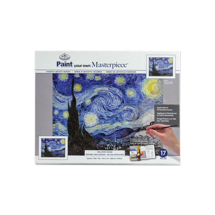 Malen nach Zahlen Masterpiece sternenklare Nacht 35,5x27,9 cm 4679-35021 4016490820369  