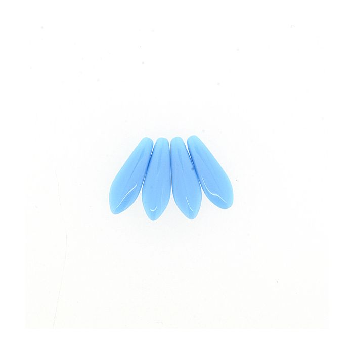 Dagger Beads satt hellblau 16x5 mm Lochgröße 0,8 mm