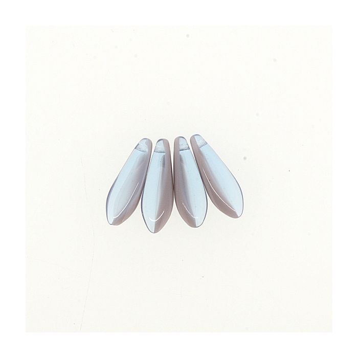 Dagger Beads transp. lila 16x5 mm Lochgröße 0,8 mm