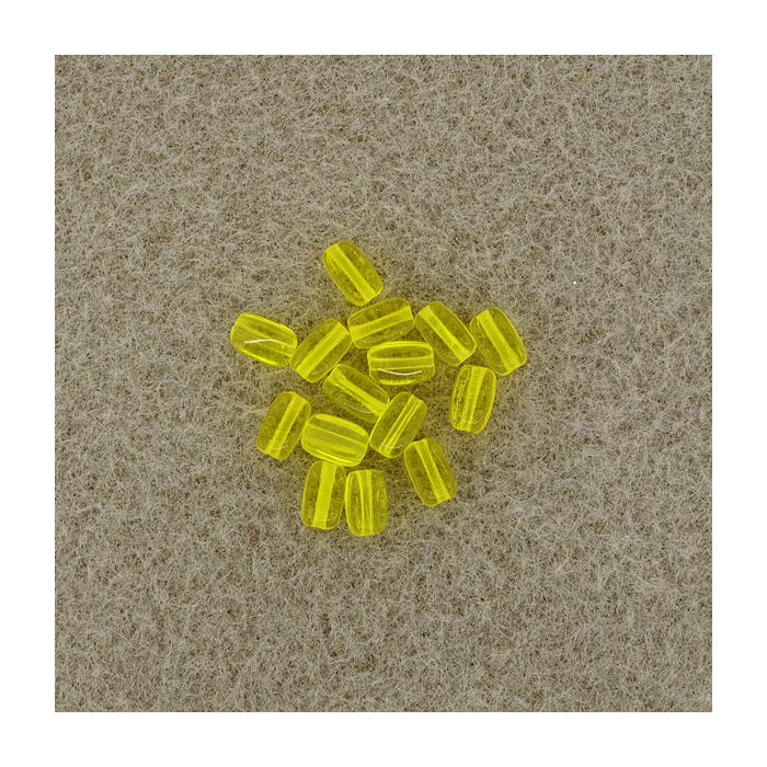 Glasolive gelb 6x4 mm Lochgröße 0,8 mm