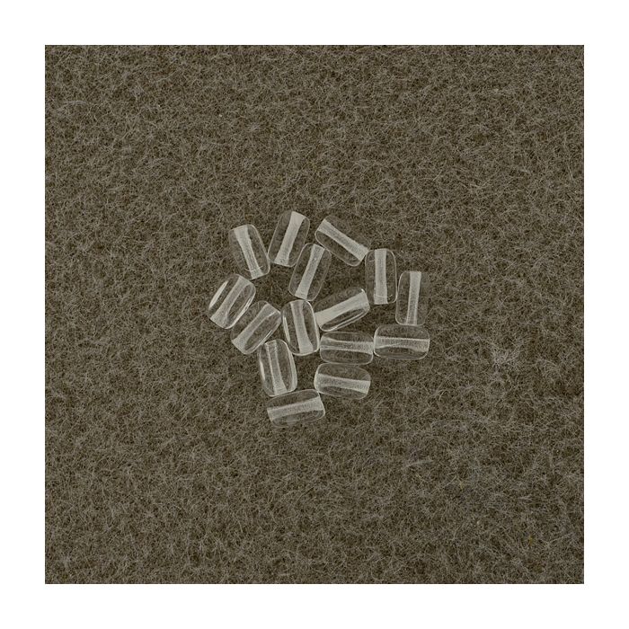 Glasolive kristall 6x4 mm Lochgröße 0,8 mm
