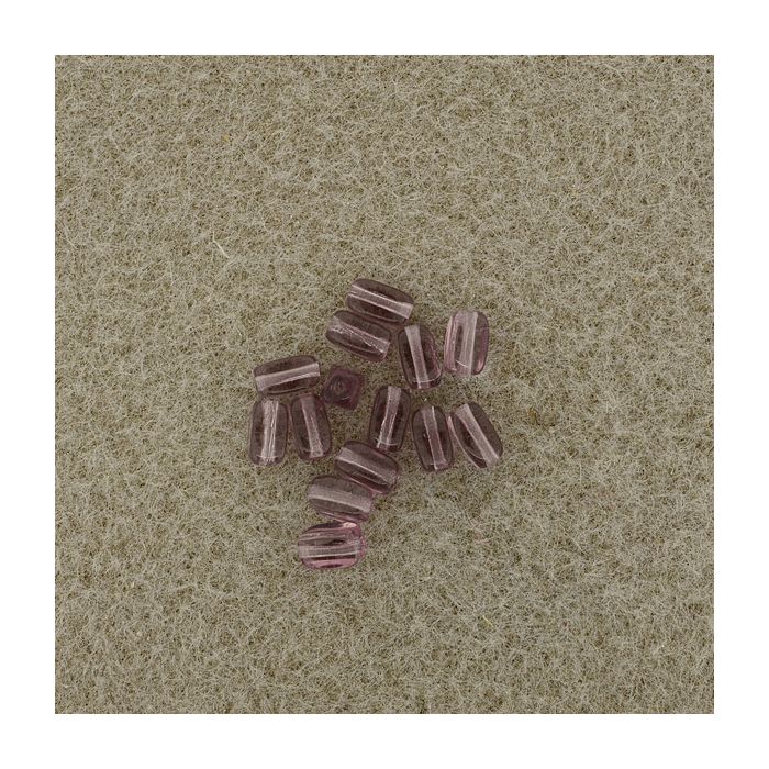 Glasolive dunkellila 6x4 mm Lochgröße 0,8 mm