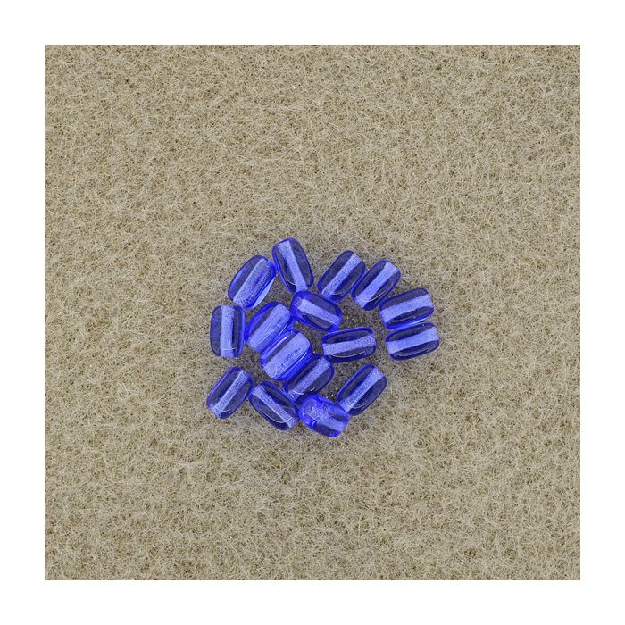 Glasolive dunkelblau 6x4 mm Lochgröße 0,8 mm