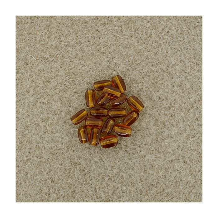 Glasolive topas 6x4 mm Lochgröße 0,8 mm