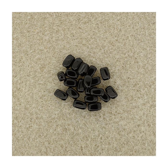Glasolive schwarz 6x4 mm Lochgröße 0,8 mm