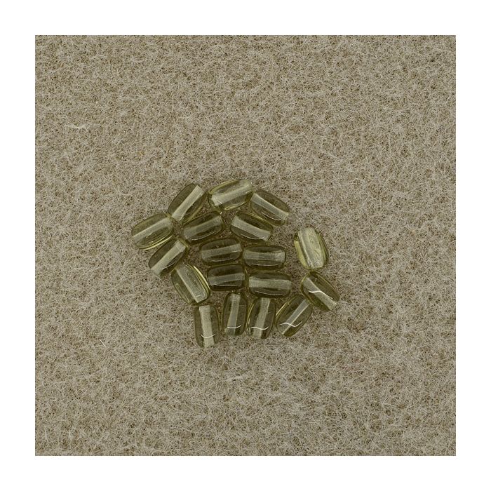Glasolive grau 6x4 mm Lochgröße 0,8 mm