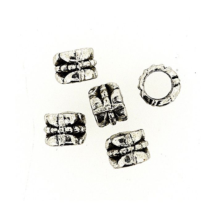 Metall Zwischenteil altplatin 9x7 mm Lochgröße 5 mm 50St 4847-03951 4016490270676  