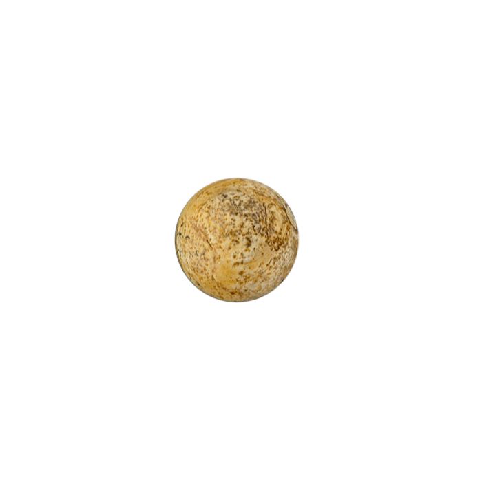 Halb-Edelstein rund Landschaftsjaspis 8 mm Lochgröße 1,2 mm