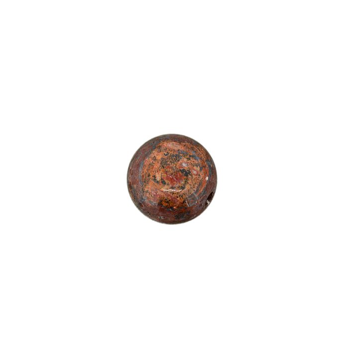 Halb-Edelstein rund Leopard Jaspis 10 mm Lochgröße 1,2 mm 8 St 4866-10194 4016490403272  