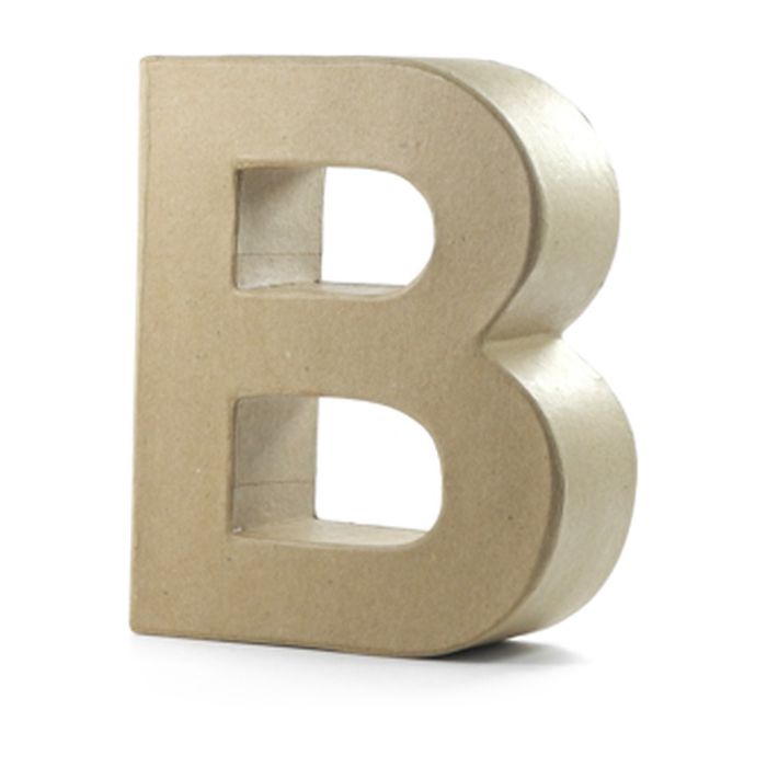 Papp-Buchstabe B, 10x3 cm