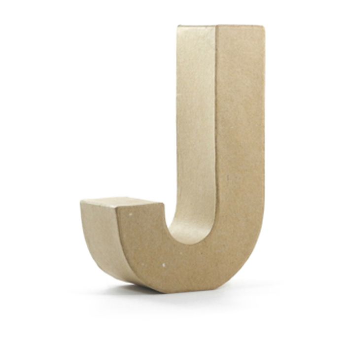 Papp-Buchstabe J, 10x3 cm