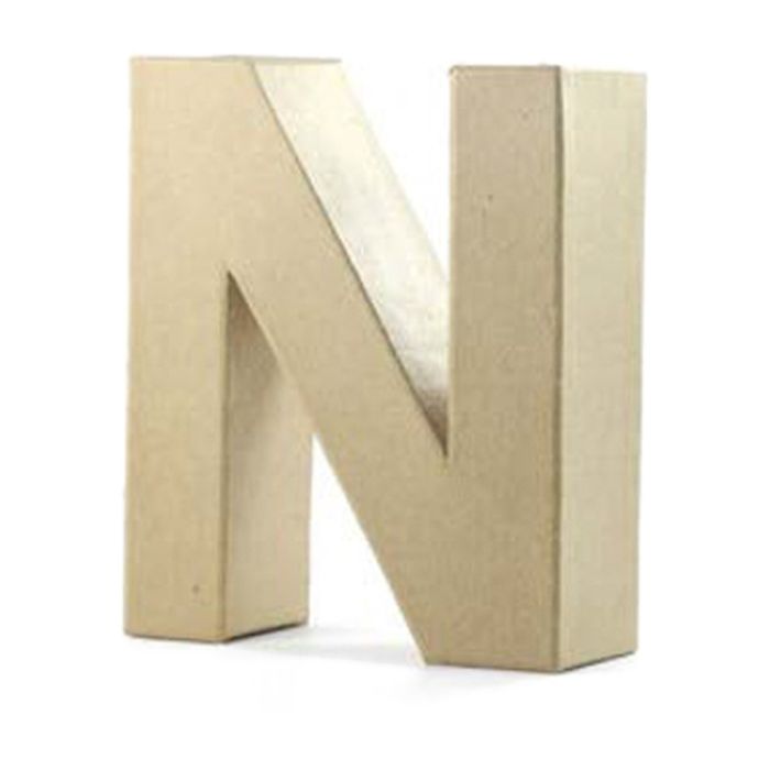 Papp-Buchstabe N, 10x3 cm