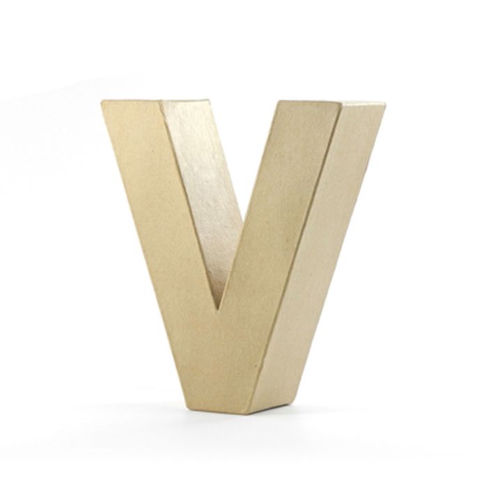 Papp-Buchstabe V, 10x3 cm
